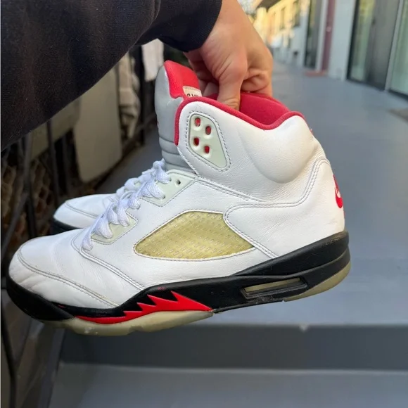 Mens nike jordan 5 size 10 mens jordan 5 mens nike shoes mens jordan shoes NBA - Picture 11 of 14